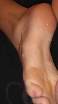 Echter footjob pOV