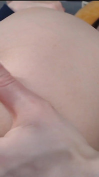 Slim Teen Girl Stretches Her Asshole with a Dildo