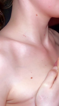 Breast Massage Ended with Cum on Tits!