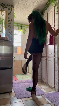 She’s Not There Striptease in Stockings