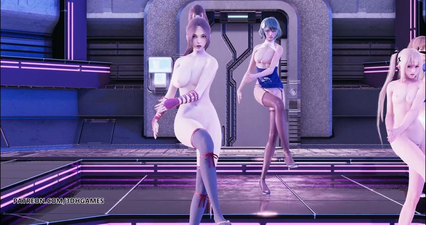 3D-Hentai Games: [MMD] Glide thoát y Marie Rose Mai Shiranui Tamaki Kasumi...