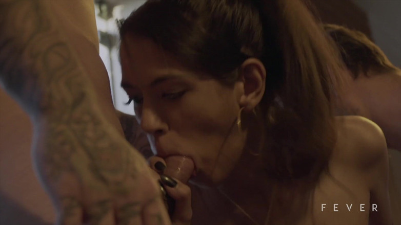Fever Films: Brunette enjoys your first menage