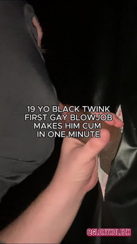 Young 19 Years Old BBC Straight First-timer so Excited That He Blew His Load so Fast