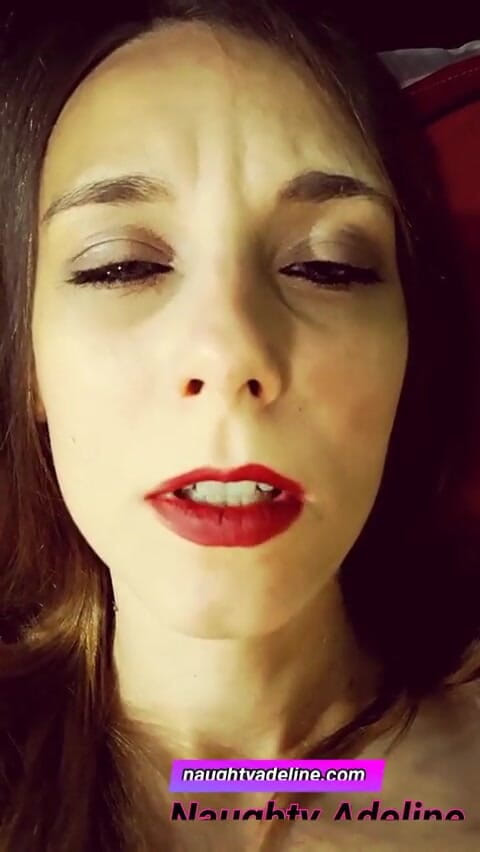 Naughty Adeline: Cum inside my pussy!