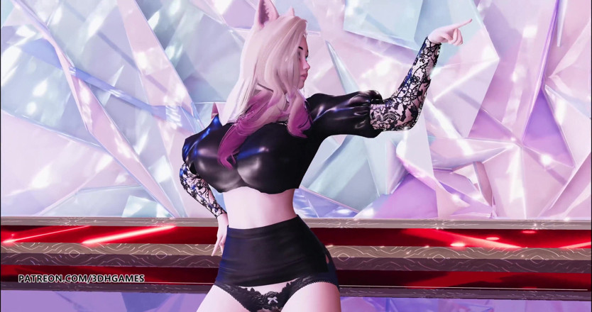 3D-Hentai Games: GFRIEND - Mago Ahri Kda em striptease quente 4K 60FPS