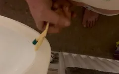 Masturbates Jerks off with Catheter in Side Me
