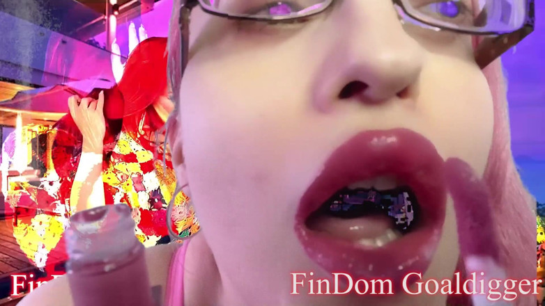FinDom Goaldigger: ลิปกลอสแปลงร่างเธอเป็นไอโฟน