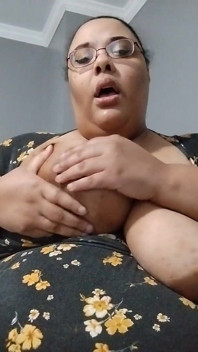 Playing with My Big Titties & Licking My Nipples!