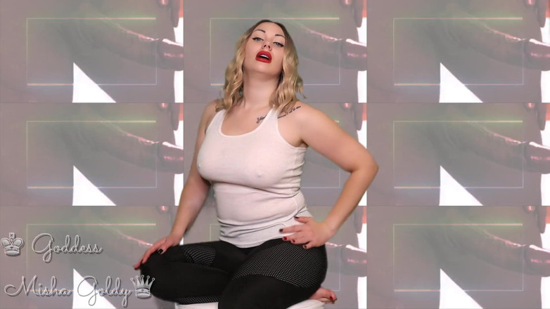 Goddess Misha Goldy: Я знаю, що ти не прямий і що тобі подобається дрочити на ці члени! Так дрочити це швидше і кінчити для членів!