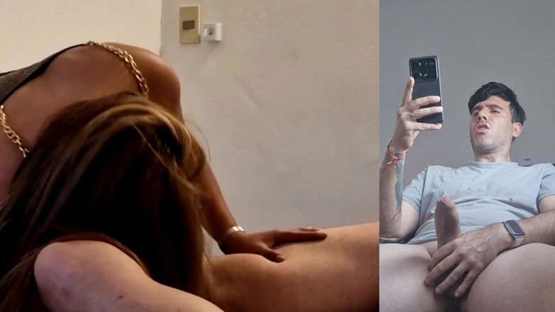 Latinascachondas: 내 남자친구가 내가 또 다른 자지를 빨아주는 걸 본다