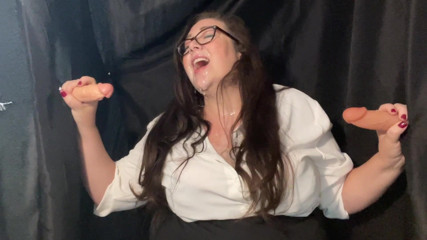 cutejayne: Busty BBW glory hole job interview