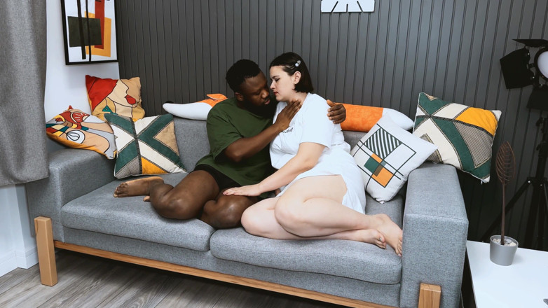 Dirty fantasy: La matrigna bbw grassa scopa un cazzo nero