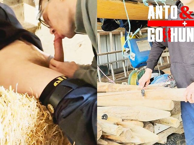 Straight Married Farmer Get's Sucked in His Barn and We Get Almost Caught by Another Worker (5th Visit) -mike- (Anto goes hunting)