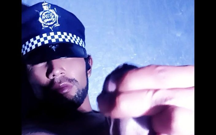 213san: Policeman Masturbates in His Room Until He Cums Completely