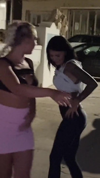 Two Teens Are Peeing in a Square!
