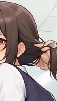 Waifu secretary pov - cewek sange dengan stoking nilon lagi asik pemanasan - close up