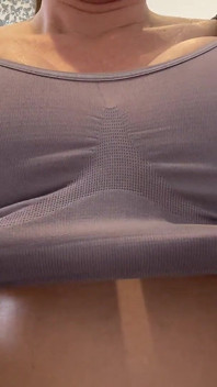 Sweaty 34jj Gym Boobs Oiled up Begging You to Fuck and Cum