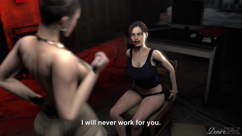 Desire SFM: Vytrvalé zlo 2 / Futa Excella &amp; Futa Jill X Claire Redfield
