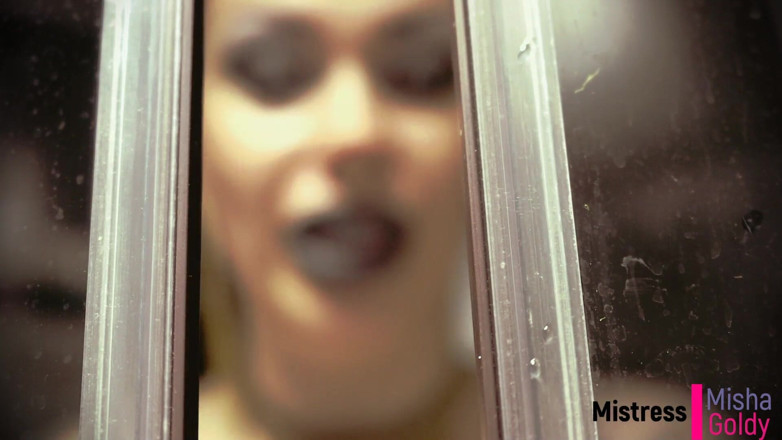 Goddess Misha Goldy: Premature cumer swallowed alive after quick fuck with demoness!
