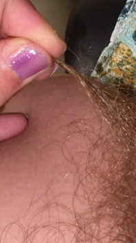 Primer plano de arbusto de pelo súper grueso y largo