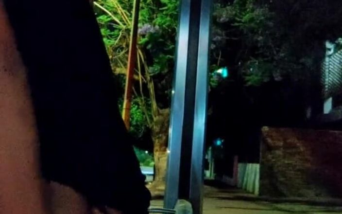 Traviezisha: Сіссі повія сидить на величезному ділдо на автостанції вночі, поки повз проходять автомобілі