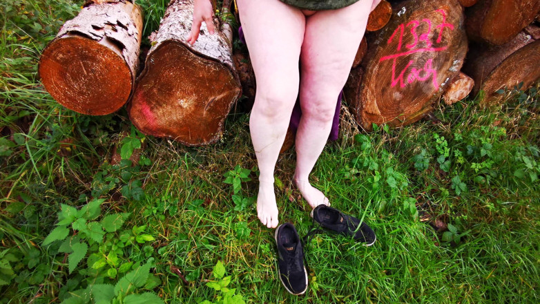 Bouncy Tits Action: Get Naked on the Woodpile and Let Me Slap Your...