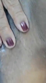 Feeling Good Inserting My Dildo Into My BBW Granny Hairy Pussy