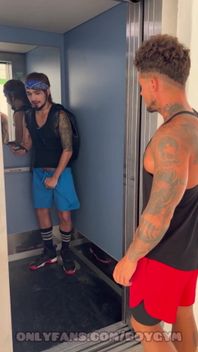 I Discover This Latin Boy in the Elevatormy Big Cock Fucks Him