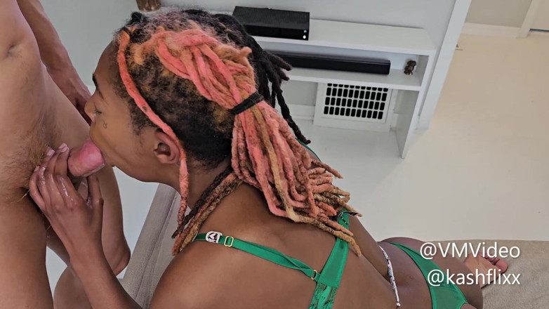 VinceMayVideo: Rough Face Fucking with My Hot Ebony Friend