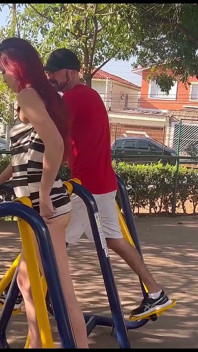 Wife Shows off in Public at the Park!