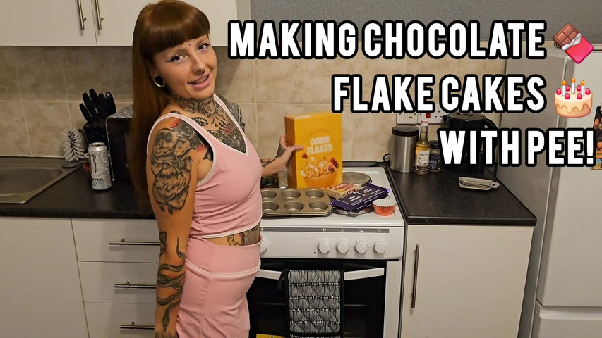 Chocolate Flake Pee Cakes (Your fave cum slut)