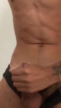 Skinny Big Dick Jerking off