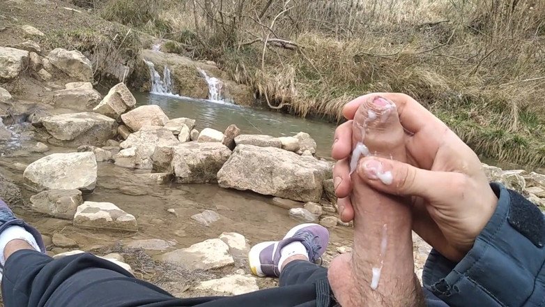 Elvissc: Uncut Big Fat Cock Hiker Unloads His Thick Cumshot in...