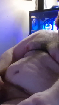 Chubby Guy Masturbates When He's Home Alone
