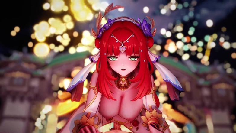 NSFWOtaku: Genshin Impact - รุมเย็ดกําปั้นไฟสุดฮอตของ Genshin - แอนิเมชั่นเฮนไต 3 มิติ