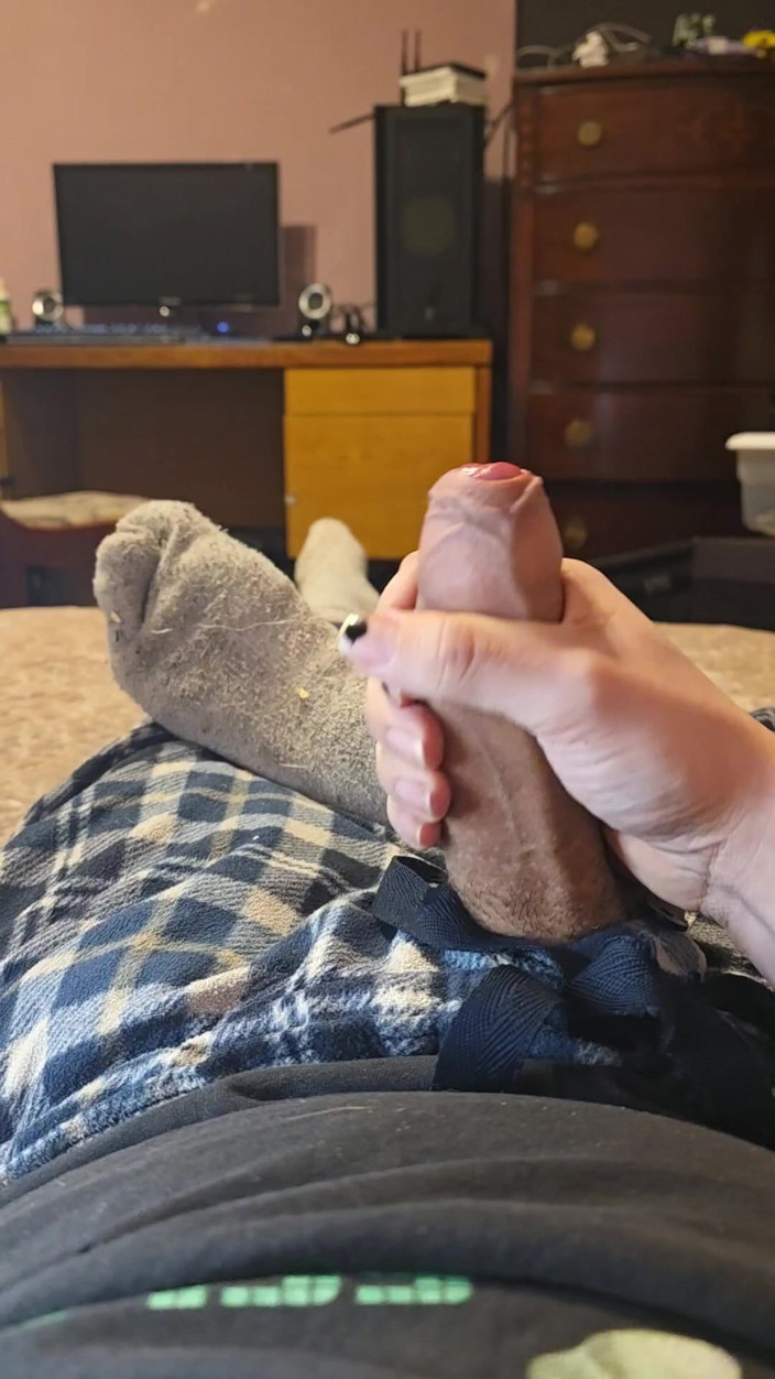 Miss Dimples: Cumming on My Wrinkly Sole