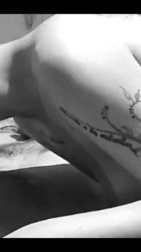 Black and White Moment of Blowjob