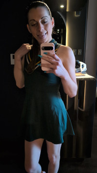 Cute Fem Has a Surprise Under Her Skirt