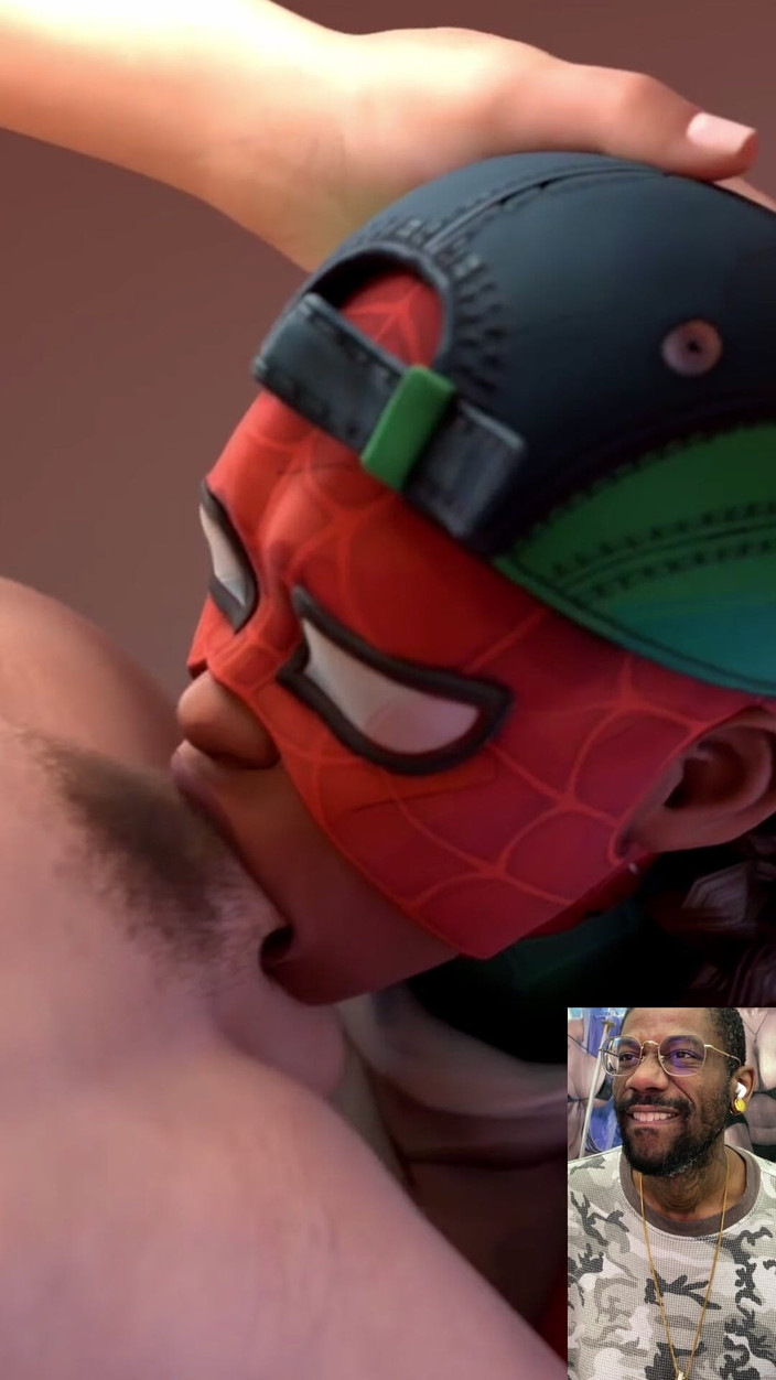 Good news media: Ebony Spider-man Děvka Deepthroating Spooder-muž je Thicc Tvrdý Zadek Pták