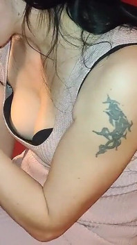 Cum on Bitch's Tits for Debts Part 4