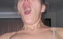 Anaal berijdende cougar komt klaar op mijn lul