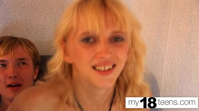 My 18 Teens: My18teens - group blowjob and pussy fucking big cock two couples