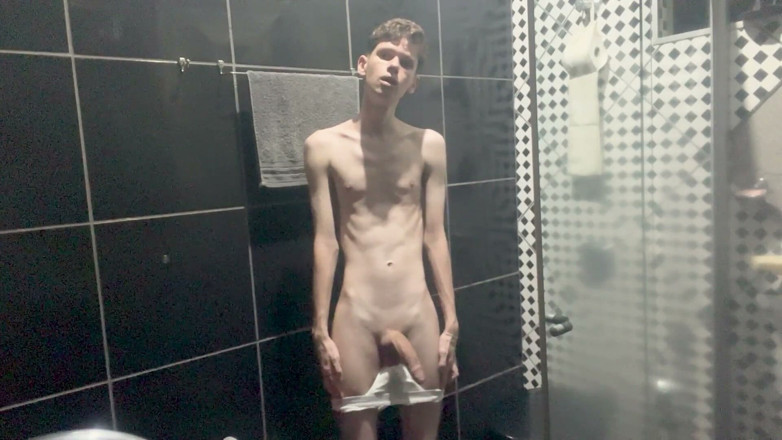 Kedoimath: Kedoimath - a Twink Just Showing Your Body Before Shower