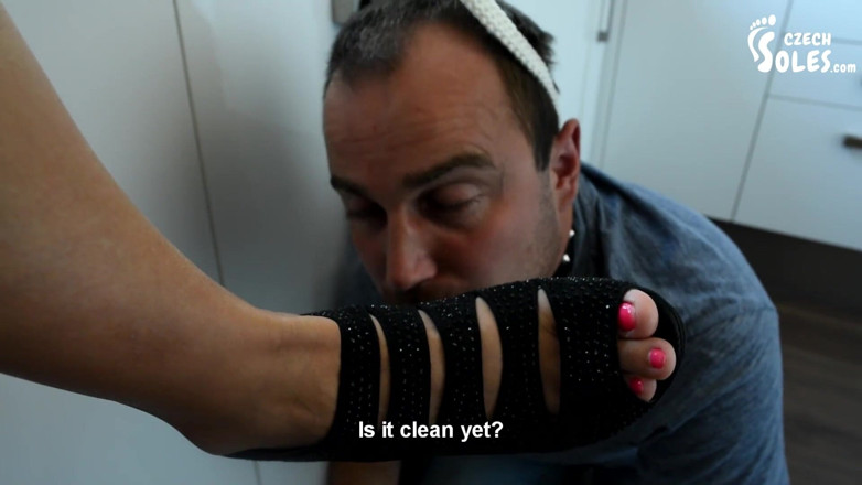 Czech Soles - foot fetish content: Princess and her foot slave for fun