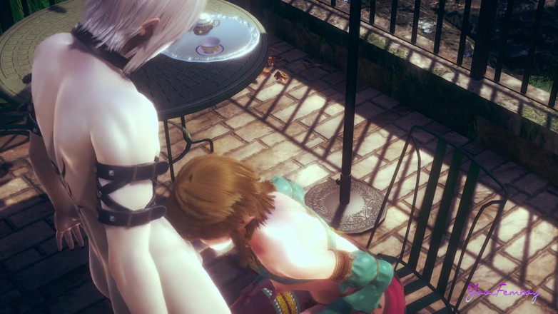 Yaoitube: 젤다 Yaoi 펨보이 - 링크 오럴 (무수정)