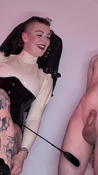 Cropping His Cock