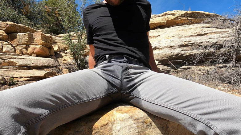 Lapetus: Pissing My Jeans and Jerking off Out in the Desert