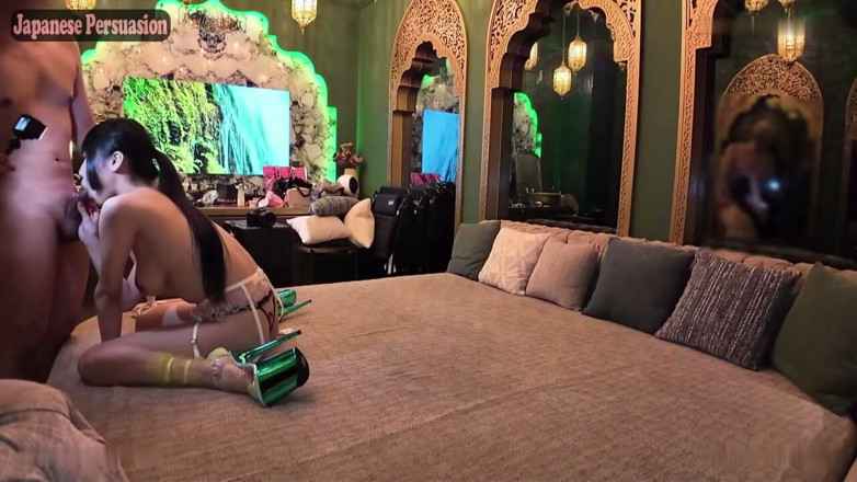 Asian happy ending: I-cup Idol in Vip Room - Nipple Covers, Cosplay, Massive Creampie