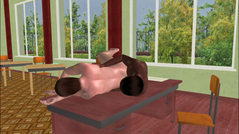 LustMen: Scenă homosexuală animată 3D - poziție pe lingură, aproape și intimă