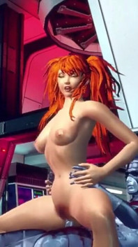 3d tóc đỏ có lông thích quan hệ tình dục qua đường hậu môn với một con cu kim loại